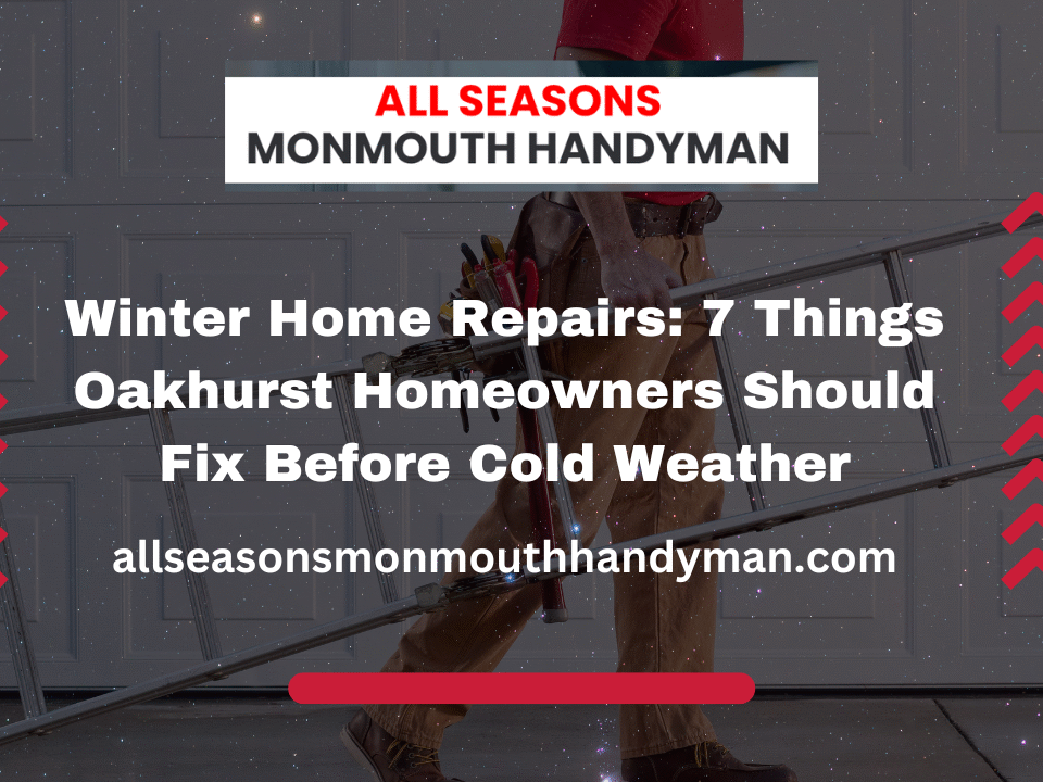 Winter Home Repairs 7 Things Oakhurst Homeowners Should Fix Before Cold Weather